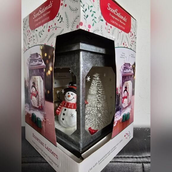 Scentsationals Snowman Lantern Limited Edition Wax Warmer Christmas, New - Picture 6 of 9